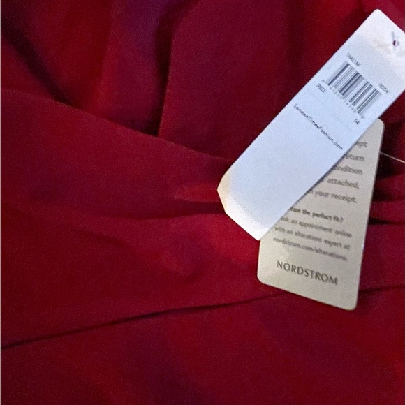 London Times Draped Waist Sleeveless Sheath Dress SZ 14 NWT - Picture 3 of 5